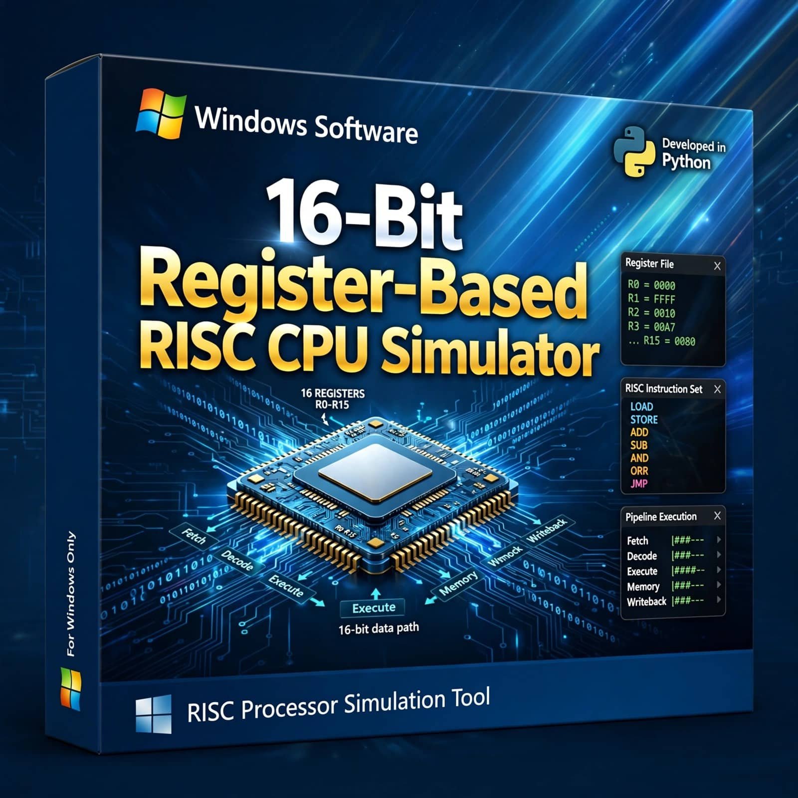 16-bit register-based RISC CPU Simulator 1 16-bit register-based RISC CPU Simulator