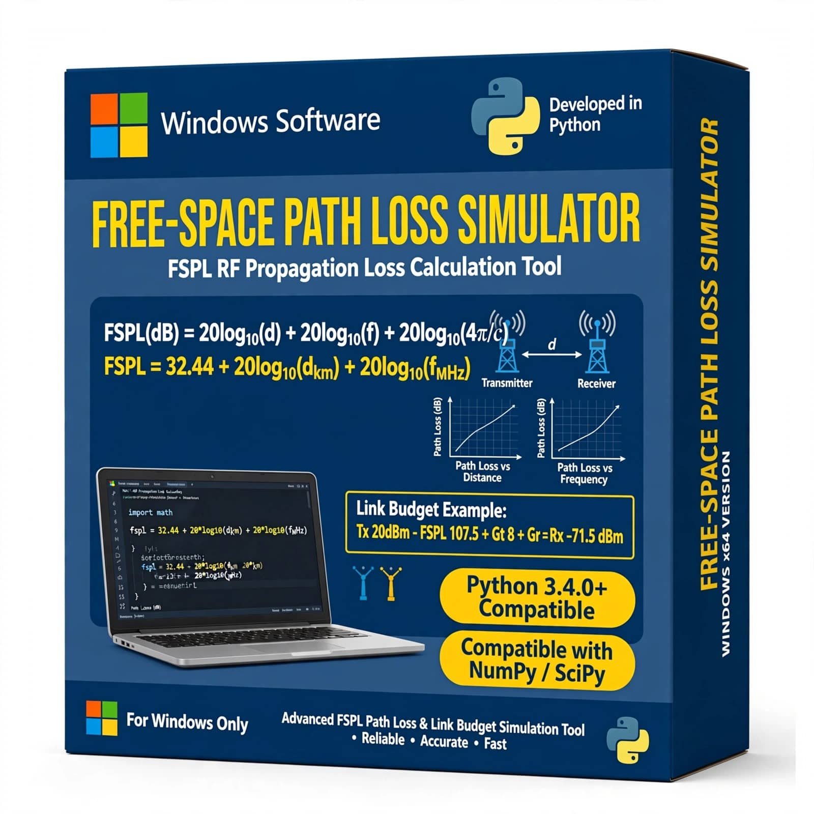 Free Space Path Loss Simulator 8 Free Space Path Loss Simulator