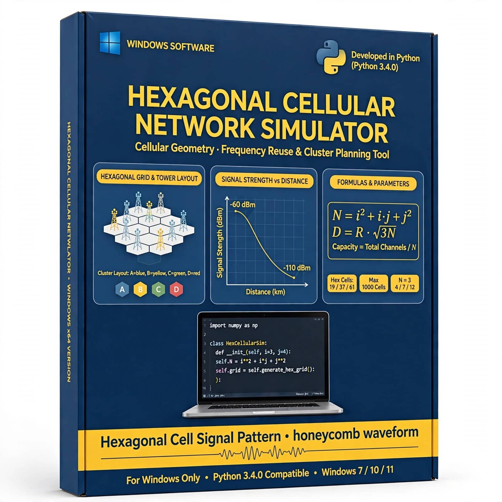 Hexagonal Cellular Network Simulator 1 Hexagonal Cellular Network Simulator