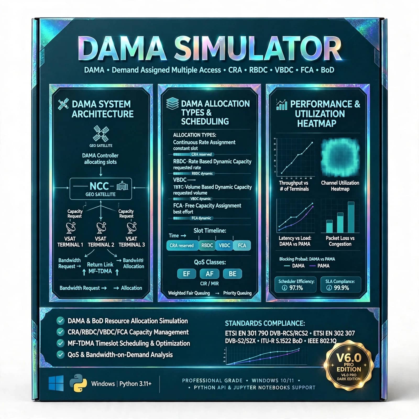 DAMA Simulator