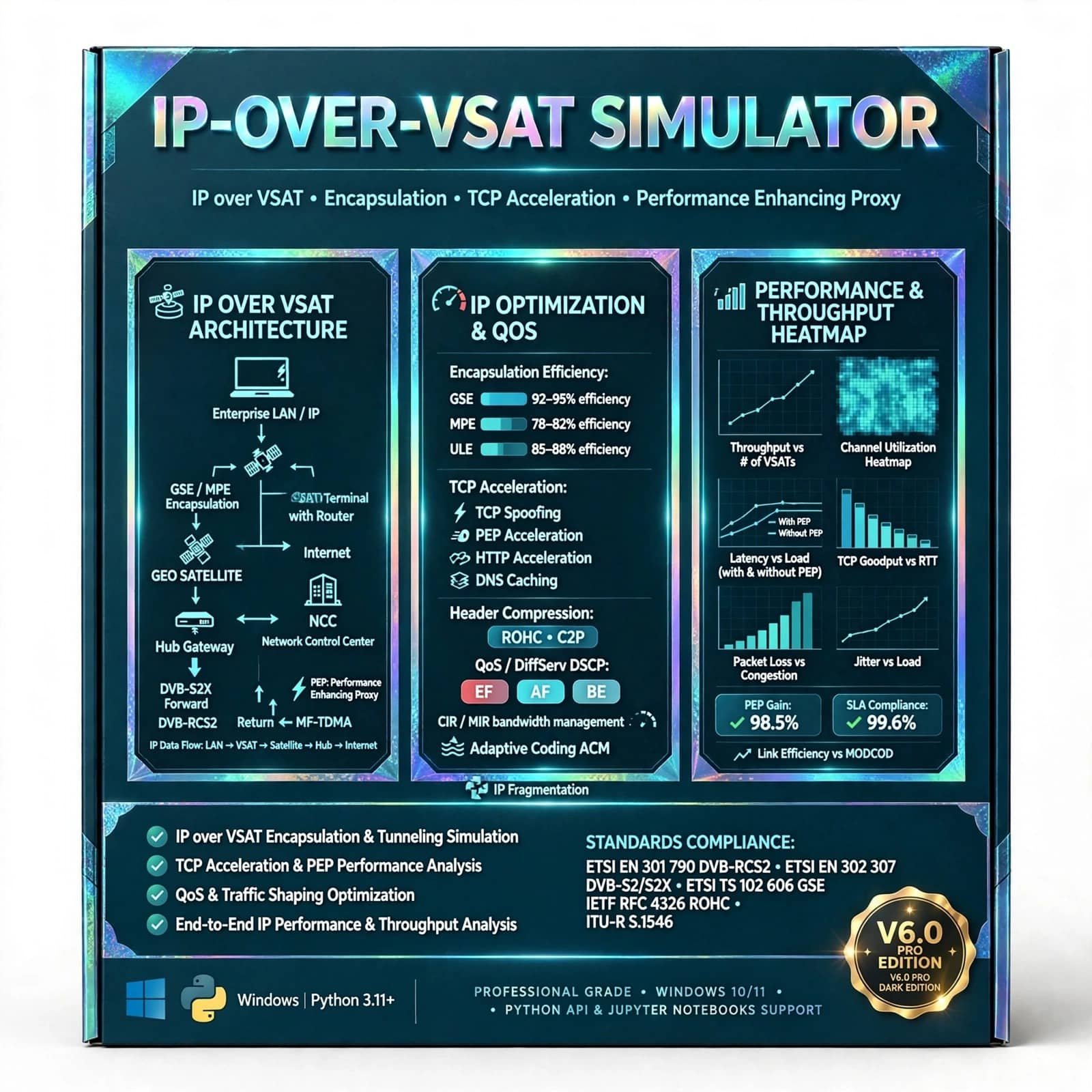 IP-over-VSAT Simulator