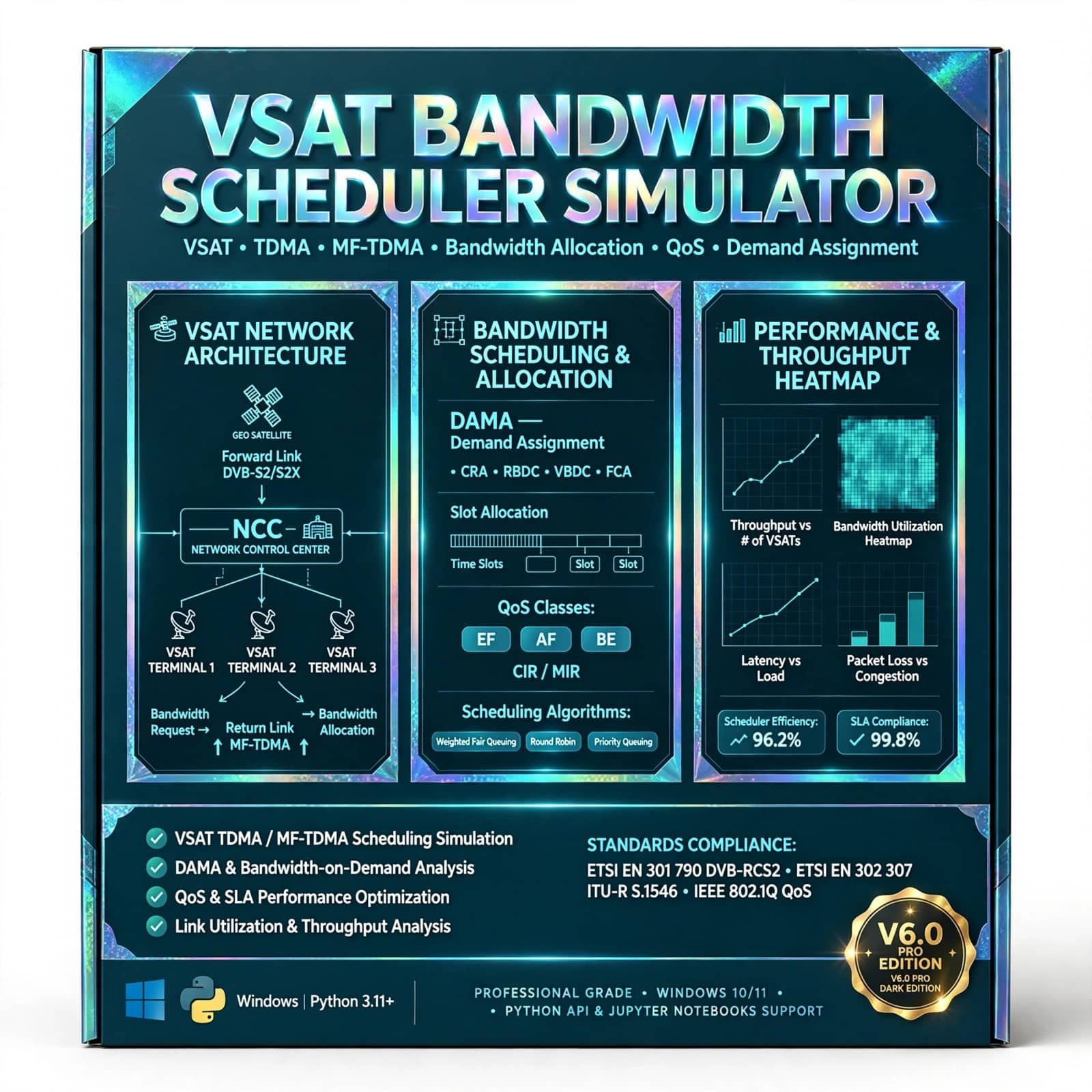 VSAT Bandwidth Scheduler Simulator